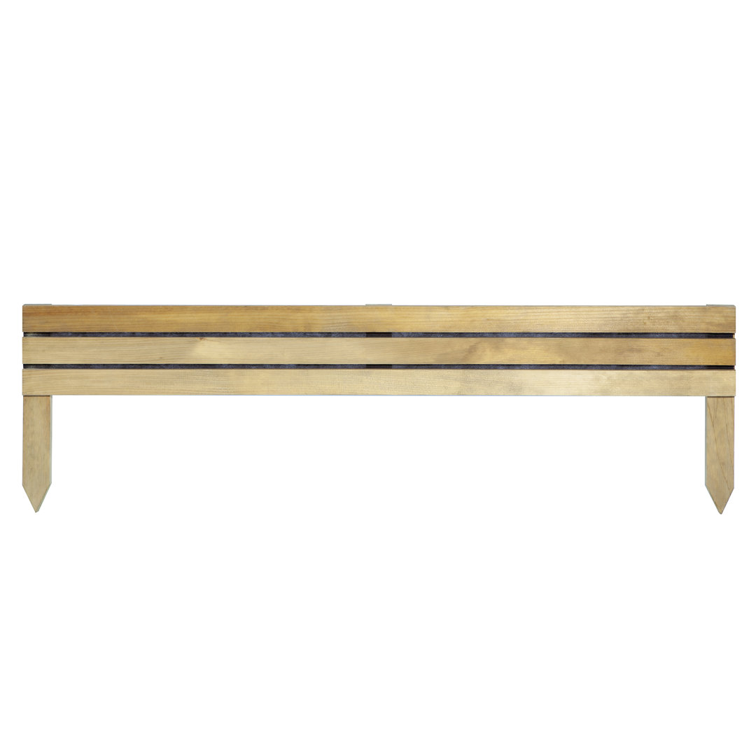 Rowlinson Ledbury Slat Edging Natural 6" 4 Pack